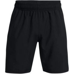 Spodnie treningowe męskie Under Armour 1383356001. Czarne spodnie sportowe męskie Under Armour, m, bez wzorów, z materiału, na fitness i siłownię. Za 205.99 zł.