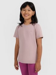 4F T-shirt oversize gładki dziewczęcy - beżowy 164 (13-14 lat). Brązowe t-shirty i topy dla dziewczynek 4f, bez wzorów, z bawełny, bez ramiączek. Za 29.99 zł.