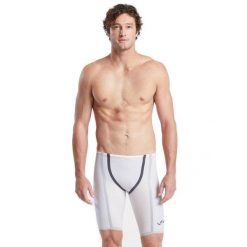 Finis Hydrox Jammer - Biały - Rozmiar 18. Białe kąpielówki męskie FINIS, m, bez wzorów, do pływania. Za 8,831.65 zł.