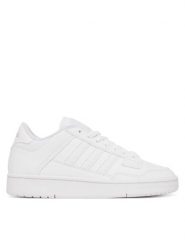 Adidas Sneakersy Rapid Court Low Junior Shoes KI8851 Biały. Białe buty sportowe dziewczęce Adidas, bez wzorów, ze skóry, bez zapięcia. Za 179.99 zł.
