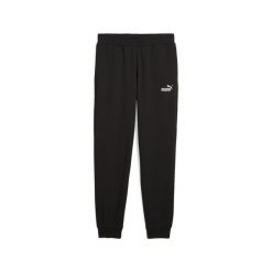 Męskie spodnie dresowe Essentials z logo No. 1 PUMA Black. Czarne spodnie sportowe męskie Puma, m, bez wzorów, z dresówki, do biegania. Za 199.00 zł.