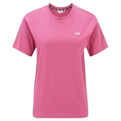 T-shirt Damski Binedorf. Czerwone t-shirty damskie Fila, bez wzorów, casualowe, bez kołnierzyka. Za 118.99 zł.