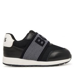 Sneakersy BOSS. Czarne trampki i tenisówki chłopięce Boss, bez wzorów, bez zapięcia. Za 375.99 zł.