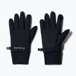 Rękawiczki trekkingowe męskie Columbia Point Park Fleece. Czarne rękawiczki męskie Columbia, bez wzorów, sportowe. Za 89.18 zł.