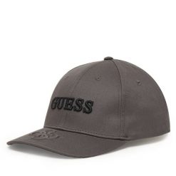 Czapka z daszkiem Guess. Szare czapki i kapelusze damskie Guess, z aplikacjami. Za 179.99 zł.