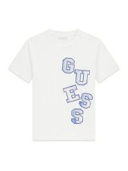 Guess T-Shirt L6GI02 K8HM4 Biały Relaxed Fit. Białe t-shirty dla chłopców Guess, z aplikacjami, z bawełny, bez ramiączek. Za 119.99 zł.