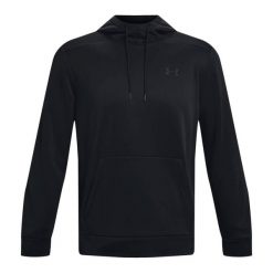 Bluza fitness męska Under Armour Armour Fleece Hoodie. Czarne bluzy męskie Under Armour, m, bez wzorów, z kapturem. Za 197.99 zł.