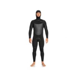 Pianka Quiksilver 5/4/3mm Marathon Session Chest Zip HOOD Black. Czarne buty sportowe męskie Quiksilver, bez zapięcia, rowerowe. Za 949.00 zł.