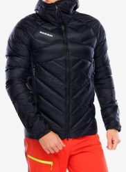 Kurtka puchowa męska Mammut Taiss IN Hooded Jacket. Czarne kurtki męskie Mammut, m, bez wzorów, z materiału, bez kaptura. Za 2,056.00 zł.