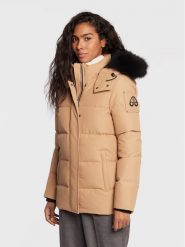 Moose Knuckles Kurtka puchowa M32LJ179 Beżowy Regular Fit. Brązowe kurtki damskie Moose Knuckles, l, bez wzorów, z puchu, bez kaptura. Za 4,999.00 zł.