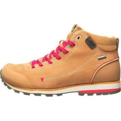 Skórzane buty turystyczne w kolorze jasnobrązowym. Brązowe trekkingi damskie CMP Shoes, climacool (adidas). W wyprzedaży za 351.95 zł.