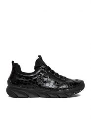 Rieker Sneakersy CEO-55073-01 Czarny. Czarne półbuty damskie Rieker, bez wzorów, ze skóry, bez obcasa, na płaskiej podeszwie, bez zapięcia. Za 349.99 zł.
