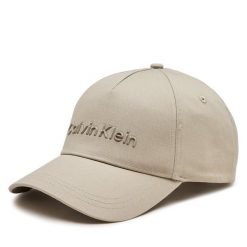Czapka z daszkiem Calvin Klein. Brązowe czapki i kapelusze męskie Calvin Klein, bez wzorów. Za 99.99 zł.