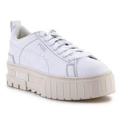 Buty do chodzenia damskie Puma Mayze Infuse W. Białe obuwie sportowe damskie Puma, bez wzorów, z gumy, trekkingowe. Za 557.00 zł.