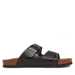 Klapki Josef Seibel. Czarne klapki męskie Josef Seibel. Za 249.99 zł.
