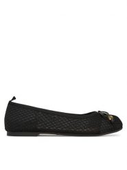 LOVE MOSCHINO Baleriny JA11051G0MIQ0000 Czarny. Czarne baleriny damskie Love Moschino, bez wzorów, z materiału, bez obcasa. Za 469.99 zł.