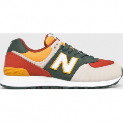 New Balance - Buty ML574IND. Szare buty sportowe męskie New Balance, z materiału. Za 349.90 zł.
