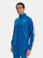 Kappa Bluza Banda Anniston 301EFU0 Niebieski Slim Fit. Niebieskie bluzy męskie Kappa, l, bez wzorów, z syntetyku, bez kaptura. Za 179.99 zł.
