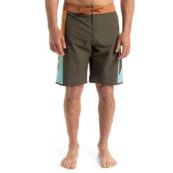 Spodenki boardshort dla Mężczyzn SURFSILK HOLMES 20" Brązowy. Brązowe szorty męskie Quiksilver, l, bez wzorów, z elastanu. Za 319.99 zł.