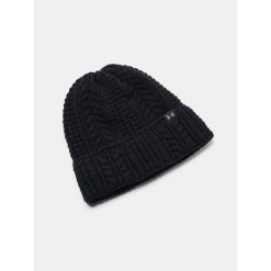 Czapka damska Under Armour W Halftime Cable Knit Beanie uniw. Czarne czapki i kapelusze damskie Under Armour, bez wzorów. Za 129.99 zł.