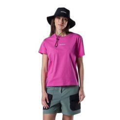 T-shirt damski Rossignol Waterfall. Czerwone koszulki sportowe damskie Rossignol, bez wzorów, bez kołnierzyka, bez ramiączek, trekkingowe. Za 275.50 zł.