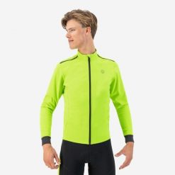 Kurtka z dresu Rogelli Core. Żółte kurtki sportowe męskie Rogelli, xl, bez wzorów, z dresówki, rowerowe. Za 305.00 zł.