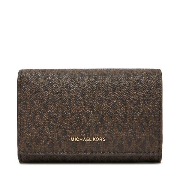 Portfel MICHAEL Michael Kors. Brązowe portfele damskie MICHAEL Michael Kors, bez wzorów. Za 474.99 zł.