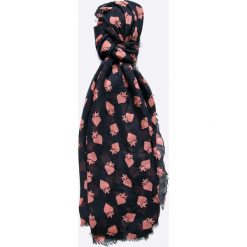 Scotch & Soda - Szal. Czarne szaliki i chusty damskie Scotch & Soda, z materiału. W wyprzedaży za 179.90 zł.