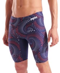 Jammery Arena Fireflow - spodenki do kolan. Niebieskie kąpielówki męskie Arena, l, bez wzorów, z materiału, do pływania. Za 149.99 zł.