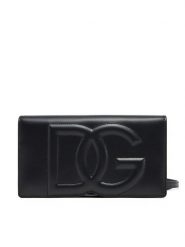 Dolce&Gabbana Torebka BI3279 AG081 Czarny. Czarne listonoszki damskie Dolce&Gabbana, bez wzorów, ze skóry, bez dodatków. Za 3,069.00 zł.
