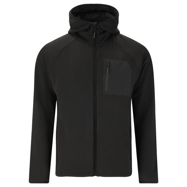 Bluza z kapturem z pełnym zamkiem błyskawicznym Endurance Deerto. Czarne bluzy męskie Endurance, bez wzorów, trekkingowe. Za 297.50 zł.