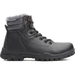 Czarne Traperki Sinking Ship. Czarne buty zimowe chłopięce Born2be, z materiału. Za 79.99 zł.