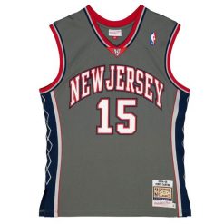 Koszulka Nba New Jersey Nets Vince Carter. Szare koszulki sportowe męskie Mitchell & Ness, bez wzorów, z jersey, bez kołnierzyka, bez ramiączek, do koszykówki. Za 1,194.50 zł.