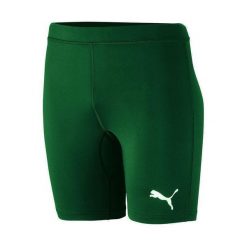 Spodnie Męskie Liga Base Layer. Zielone legginsy sportowe męskie Puma, m, bez wzorów, trekkingowe. Za 222.99 zł.