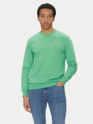 Tommy Hilfiger Bluza Essential MW0MW37237 Zielony Regular Fit. Zielone bluzy męskie Tommy Hilfiger, m, bez wzorów, z bawełny, bez kaptura. Za 309.99 zł.