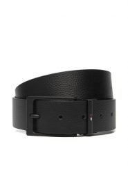 Tommy Hilfiger Pasek Męski Layton Rev 3.5 AM0AM13957 Czarny. Czarne paski damskie Tommy Hilfiger, bez wzorów, ze skóry. Za 249.99 zł.