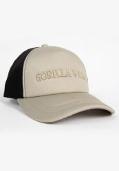 Czapka z daszkiem Gorilla Wear Sharon Ponytail. Brązowe czapki i kapelusze damskie GORILLA WEAR, bez wzorów, z bawełny. Za 127.70 zł.