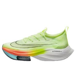Buty do chodzenia dla dorosłych Nike Air Zoom Alphafly Next Barely Volt Orange. Żółte obuwie sportowe damskie Nike, bez wzorów, do biegania. Za 1,117.40 zł.