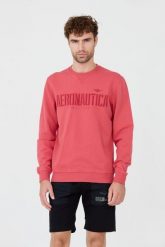 AERONAUTICA MILITARE Różowa męska bluza, Rozmiar S. Czerwone bluzy męskie Aeronautica Militare, m, bez wzorów, bez kaptura. W wyprzedaży za 332.99 zł.