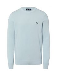 Fred Perry sweter z dzianiny Mężczyźni Bawełna niebieski, M. Niebieskie swetry przez głowę męskie Fred Perry, m, bez wzorów, z bawełny, bez kołnierzyka. Za 649.95 zł.