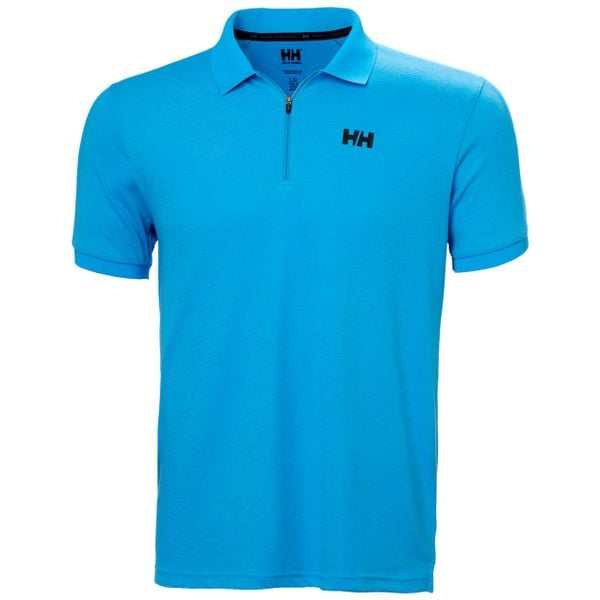 Koszulka polo z zamkiem błyskawicznym 1/2 Helly Hansen HP. Niebieskie koszulki polo męskie Helly Hansen, m, bez wzorów, klasyczne, bez ramiączek. Za 361.50 zł.