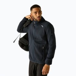 Bluza polarowa męska REGATTA Torrens. Niebieskie bluzy męskie Regatta, m, bez wzorów, z materiału, bez kaptura. Za 339.99 zł.