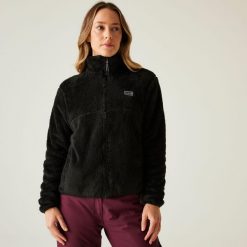 Polar damski Gnarly Dare 2b. Czarne bluzy sportowe damskie Dare 2b, bez wzorów, z polaru, bez kaptura, narciarskie. W wyprzedaży za 189.99 zł.