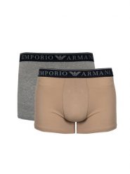 Emporio Armani Bokserki "2 Pack" | 1117693-F720 | Mężczyzna | Szary, Beżowy. Brązowe bokserki męskie Emporio Armani, m, bez wzorów, z bawełny. W wyprzedaży za 139.00 zł.