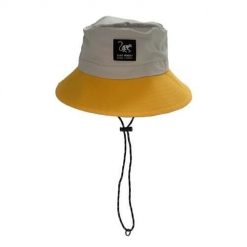 Wodoodorny kapelusz trekkingowy – uniwersalny – składany (Beżowy/Żółty). Czerwone czapki i kapelusze damskie SURF MONKEY, bez wzorów. Za 139.95 zł.