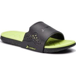 Klapki RIDER - Infinity II Slide K 82512 Black/Green 22378. Czarne sandały chłopięce Rider, z tworzywa sztucznego, bez zapięcia. W wyprzedaży za 89.00 zł.