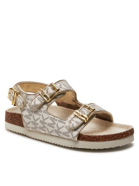 MICHAEL KORS KIDS Sandały MK100988 Beżowy. Brązowe sandały dziewczęce MICHAEL KORS KIDS, ze skóry, bez zapięcia. Za 229.99 zł.