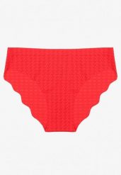 Czerwone Majtki Figi z Bezszwowym Wykończeniem Liliarira. Czerwone figi damskie Born2be, l, bez wzorów. Za 4.99 zł.