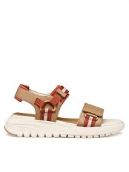 Geox Sandały D Flextride S D65BSC 05415 C5A6B Brązowy. Brązowe sandały damskie Geox, bez wzorów, ze skóry, bez obcasa, na płaskiej podeszwie, bez zapięcia. Za 419.99 zł.