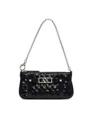 Armani Exchange Torebka XW002986 AF26448 UC001 Czarny. Czarne kopertówki damskie Armani Exchange, bez wzorów, z materiału, bez dodatków. Za 479.99 zł.